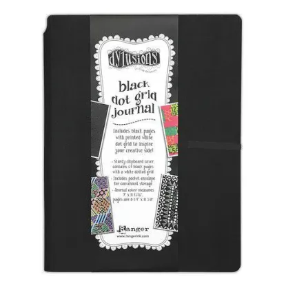 Afbeeldingen van Dylusions Black Dot Grid Journal Large