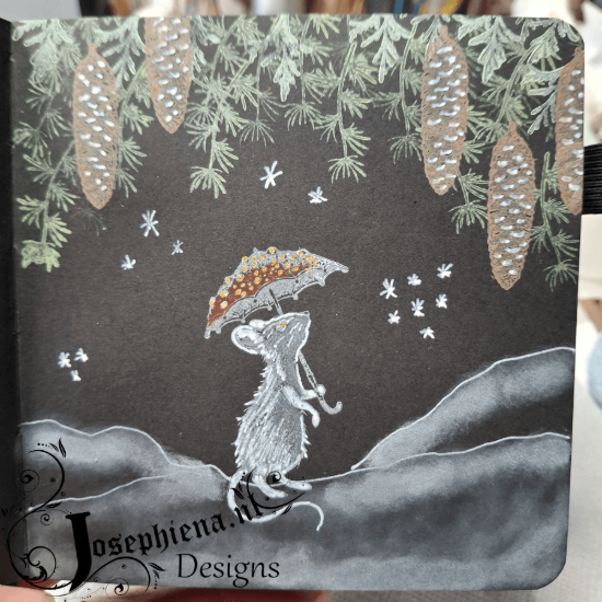 Afbeeldingen van Sakura Schetsboek 12x12 cm 140gr 80 vel Zwart