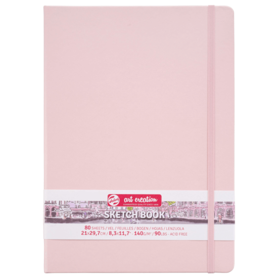 Picture of TAC Sketchbook 20x30 cm (A4) 140 gr 80 sheets Pink