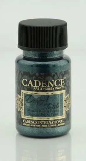 Picture of Cadence Dora metallic textiel verf Petrolium