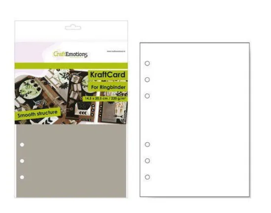 Afbeeldingen van CraftEmotions karton kraft Ringband lichtbruin 14,5x20,5cm