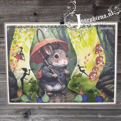 Afbeeldingen van Poster: Verdwaald in het bos