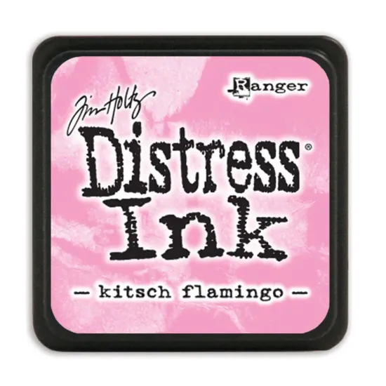 Distress ink, pink, tim holtz, kitsch flamingo,