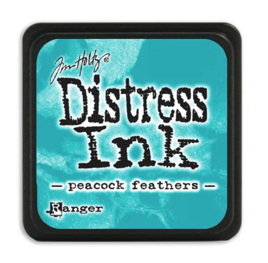 Distress ink, tim holtz, blauw, blue, groen, green,