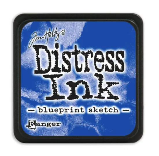 Distress ink, tim holtz, blauw, blue,
