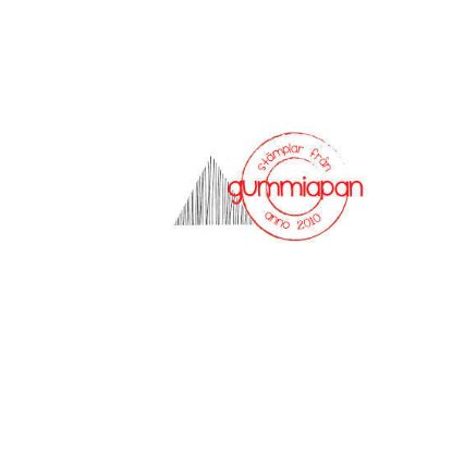 Afbeeldingen van Gestreepte driehoek - stempel