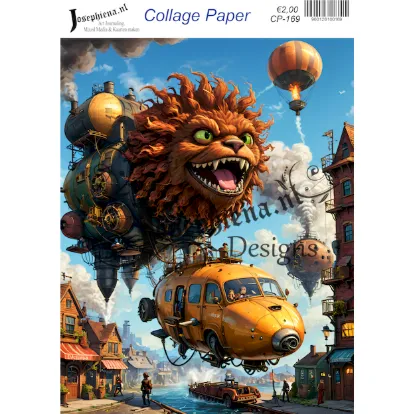 Steampunk monsters 2 - Josephiena's collage paper - CP-169