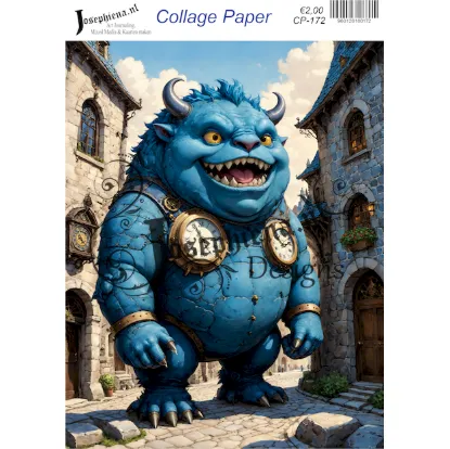 Steampunk monsters 5 - Josephiena's collage paper - CP-172