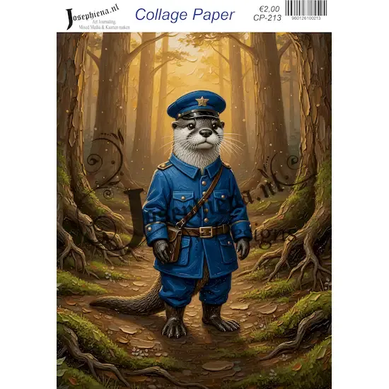 Postbode otter #1 - Josephiena's collage paper - CP-213