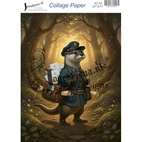 Postbode otter #3 - Josephiena's collagepapier - CP-217