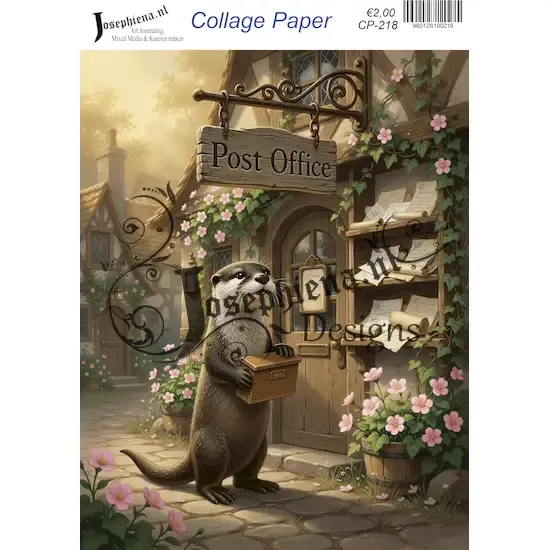 Postbode otter #5 - Josephiena's collagepapier - CP-218