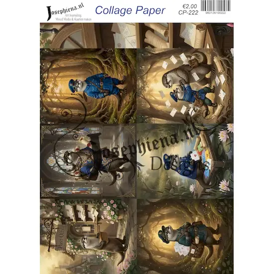 Postbode otter #10 - Josephiena's collagepapier - CP-222