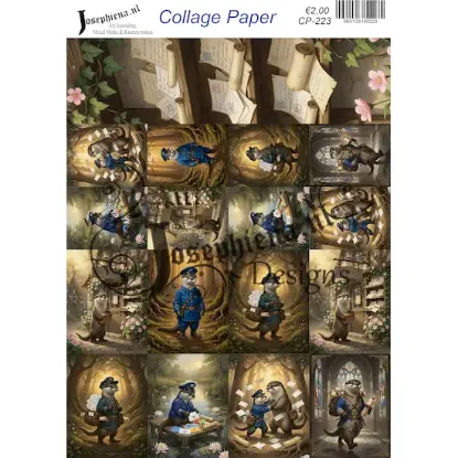 Postbode otter #11 - Josephiena's collagepapier - CP-223