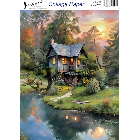 Boshuisje #1 - Josephiena's collagepapier - CP-228