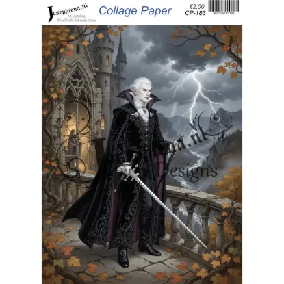 Gothische vampier - Josephiena's collagepapier - CP-183