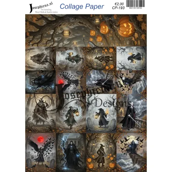 Spookachtige pompoennacht - Josephiena's collagepapier - CP-193
