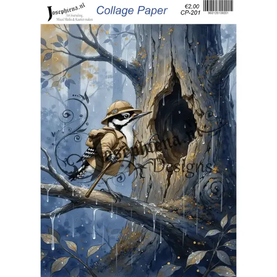 Specht ontdekker - Josephiena's collagepapier - CP-201