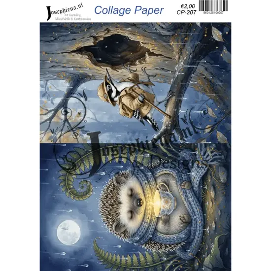 Regenwandelaars - Josephiena's collagepapier - CP-207